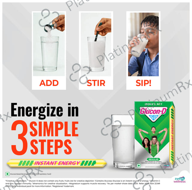 Glucon D Energy Drink Tangy Orange Flavour Powder 200gm