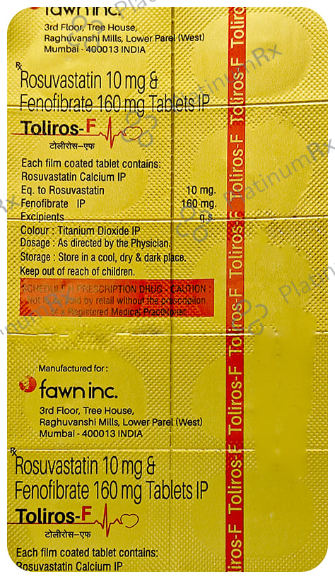Toliros F 160mg/10mg Tablet