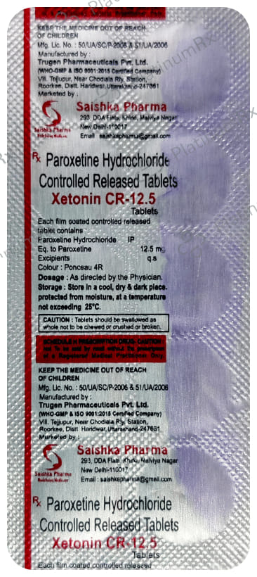 Xetonin CR 12.5 Tablet