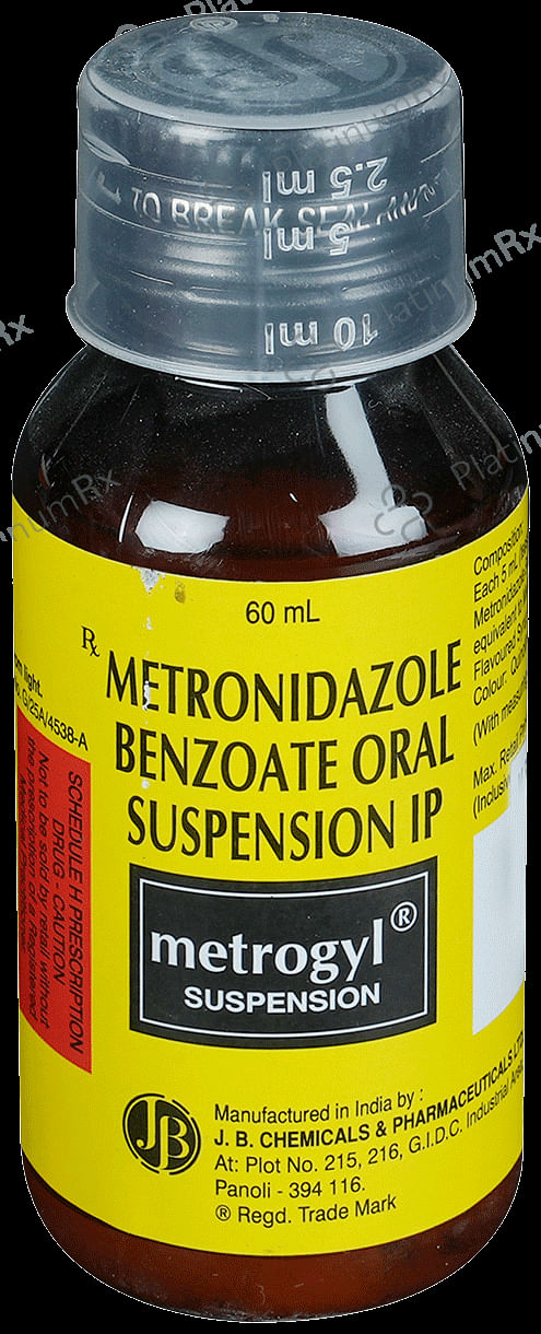 Metrogyl 200mg Suspension 60ml