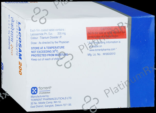Lacosam 200mg Tablet 15s