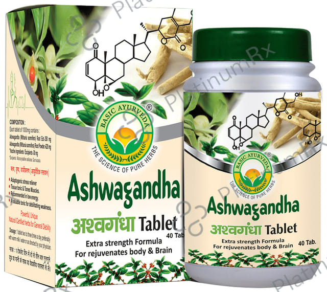 Basic Ayurveda Ashwagandha Tablet 40s