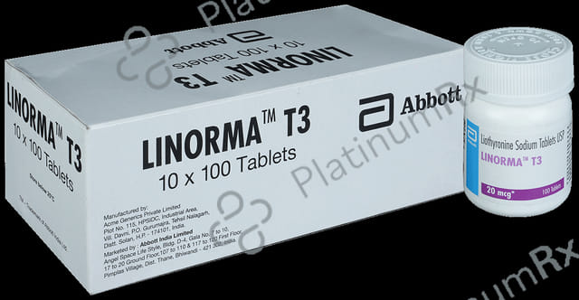 Linorma T3 20mcg Tablet 100s