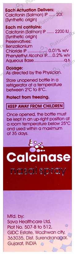Calcinase 200IU Nasal Spray 3.7ml