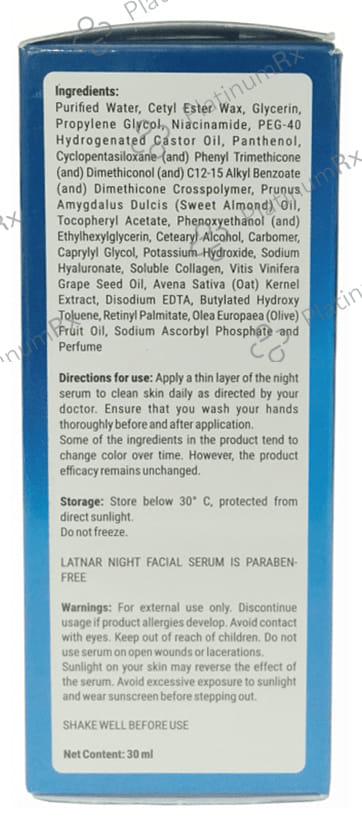 Latnar Night Facial Serum