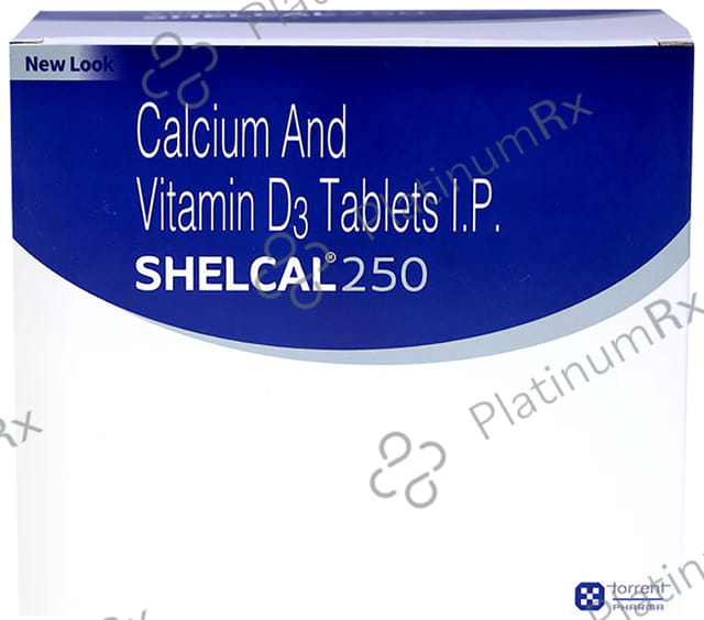 Shelcal 250mg/125IU Tablet 30s
