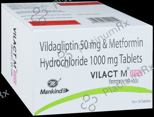 Vilact M 1000/50mg Tablet 10s