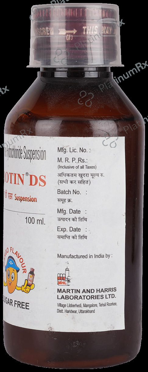 Drotin DS 20mg Oral Suspension 100ml