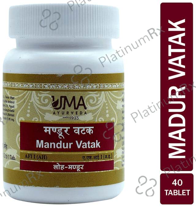 Uma Ayurveda Mandur Vatak Tablet 80 tablets