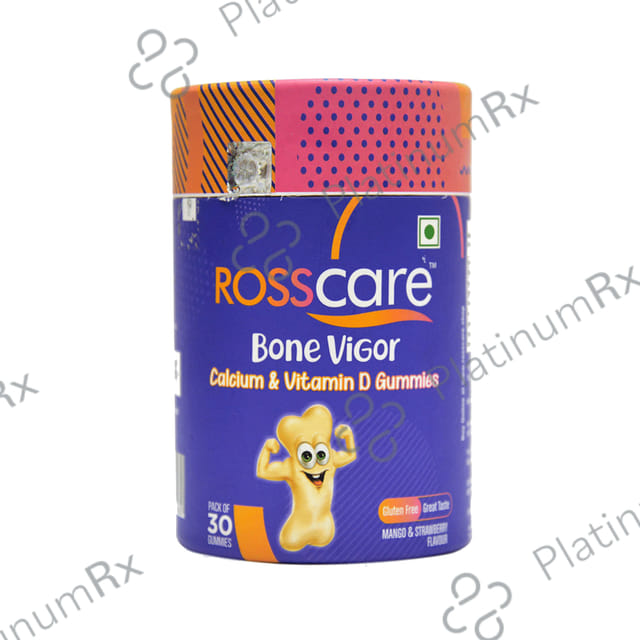 Rosscare Bone Vigor Calcium & Vitamin D Gummies Mango & Strawberry