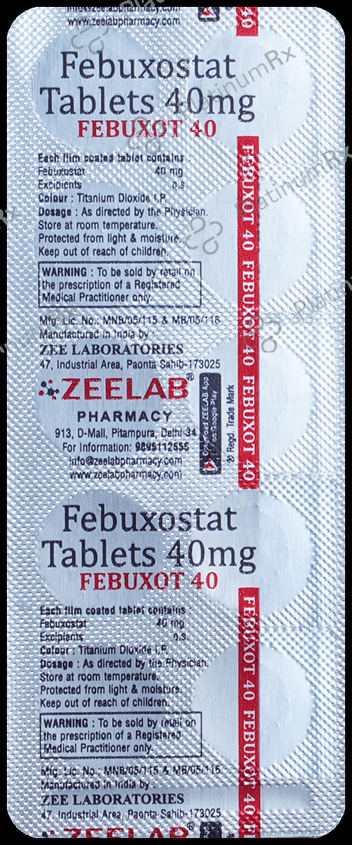 Febuxot 40mg Tablet