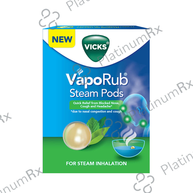 Vicks VapoRub Steam Pods Capsules 4s