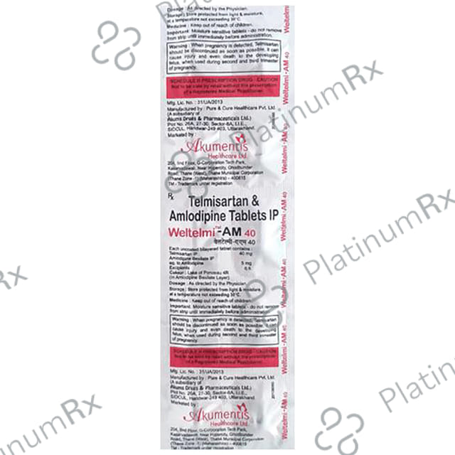 Weltelmi-AM 40mg Tablet