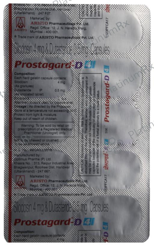 Prostagard D 4/0.5mg Capsule 10s