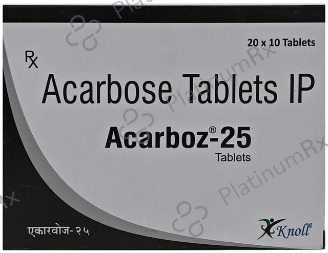 Acarboz 25mg Tablet 10s