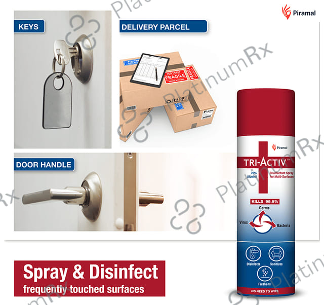 Tri-Activ 70% Alcohol Disinfectant Spray for Multi-Surfaces 500 ml