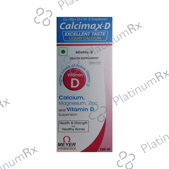 Calcimax D Suspension Gluten Free 200ml