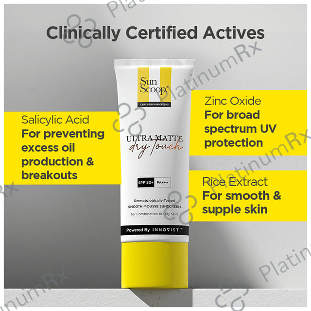 Sun Scoop Ultra Matte Dry Touch SPF 50+ PA+++ Cream 45gm