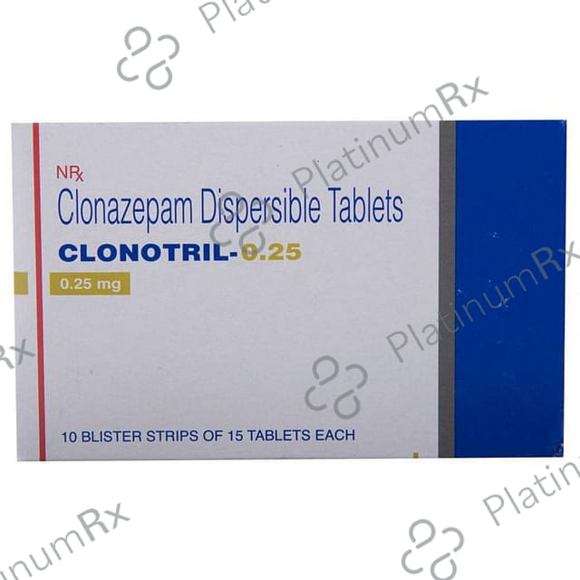 Clonotril 0.25mg Tablet DT 15 tablets