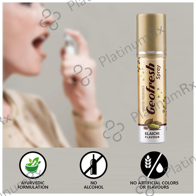 Leeford Geofresh Ayurvedic Mouth Freshner Spray Elaichi