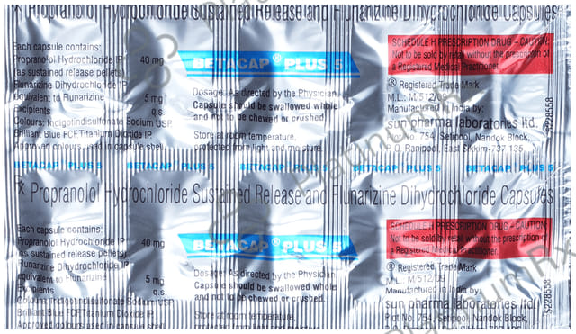 Betacap Plus 40/5mg Capsule SR 10s