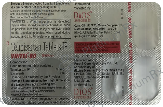 Vintel 80mg Tablet