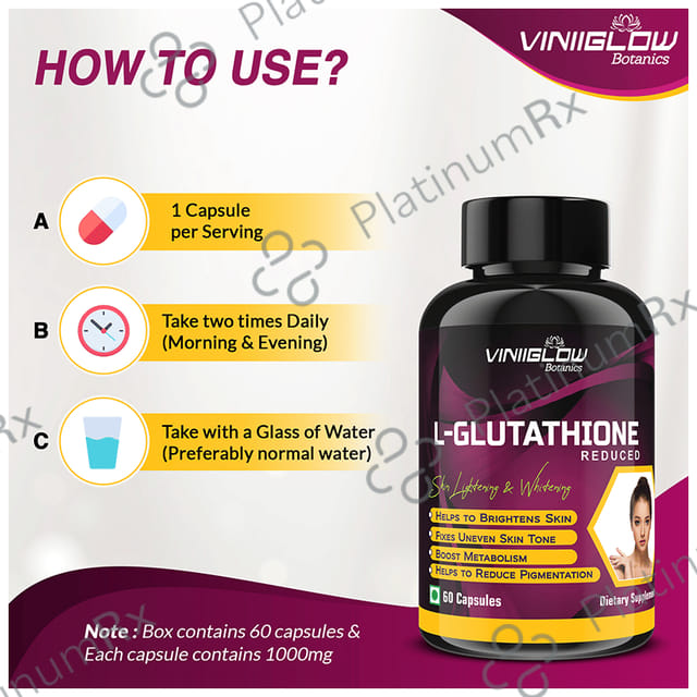 Viniiglow Botanics L-Glutathione Reduced Capsule