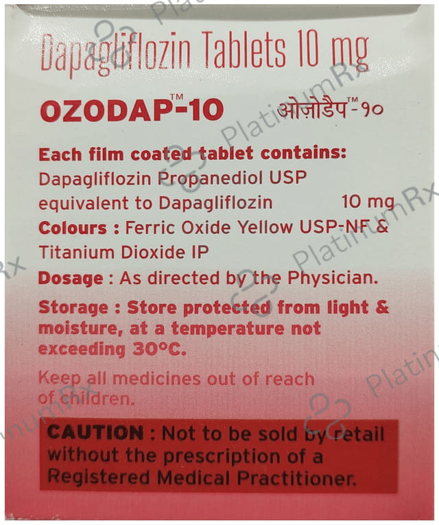 Ozodap 10mg Tablet 15s