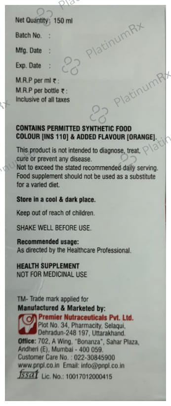 Suprazinc Syrup 150ml