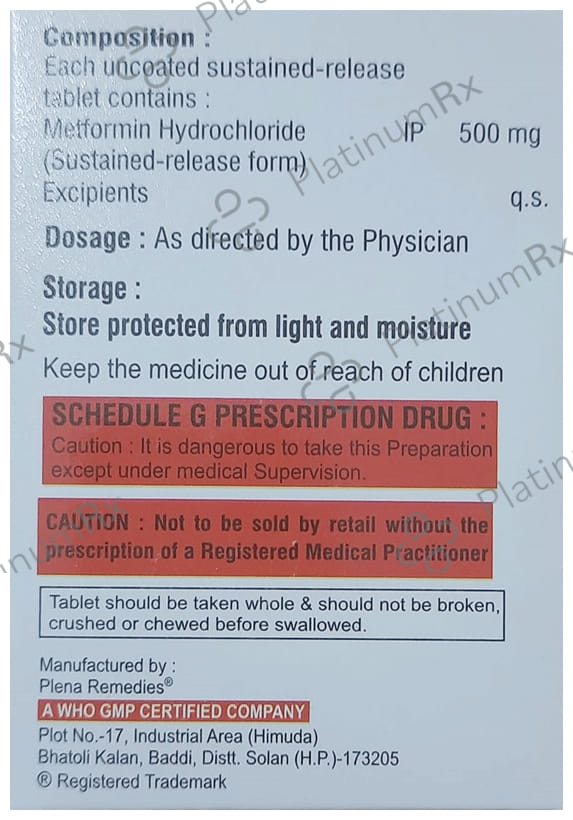 Lekamet SR 500 Tablet 10s