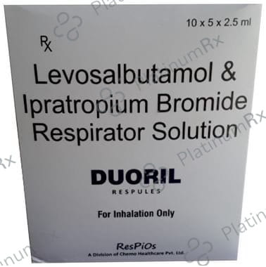 Duoril 1.25/500mcg Respules 5X2.5ml