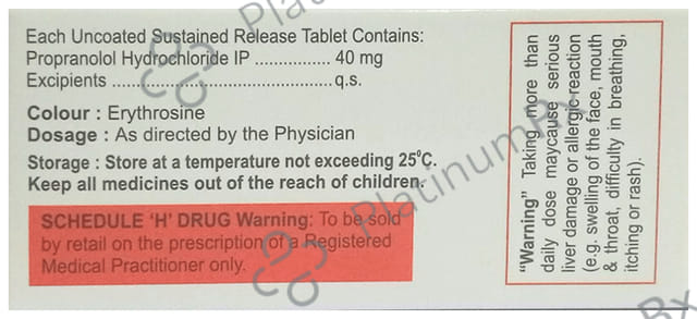 Grain P 40mg Tablet SR 10s