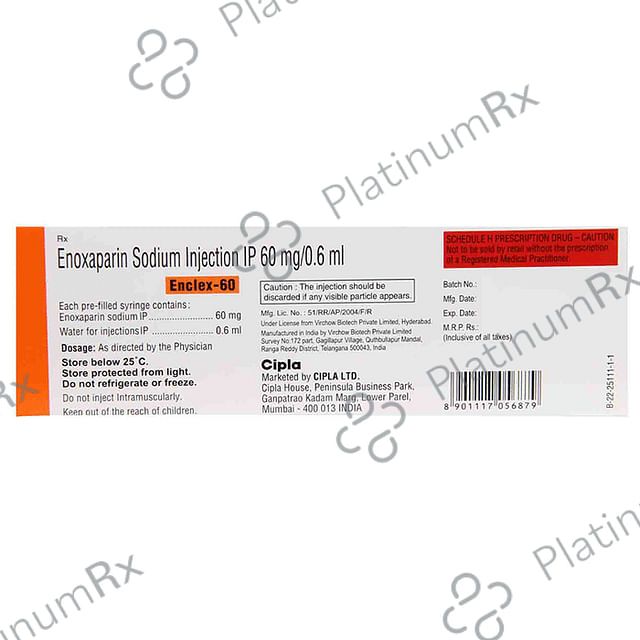 Enclex 60mg Injection 0.6ml