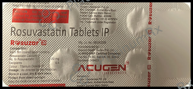Rosuzar 20mg Tablet 10s