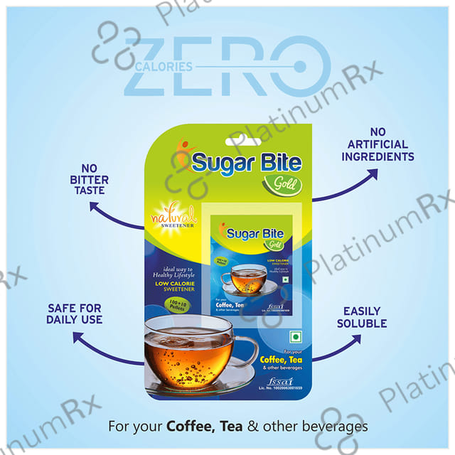 Sugar Bite Gold Low Calorie Sweetener Pellets 110 pellets