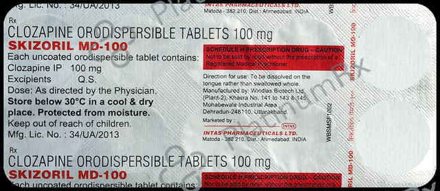 Skizoril MD 100 Tablet
