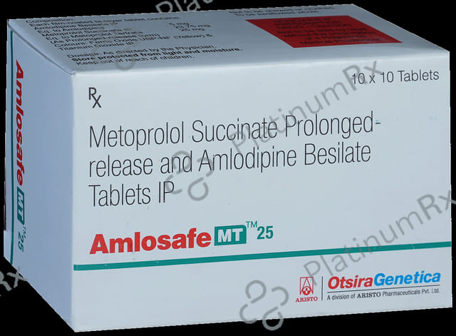 Amlosafe MT 5/25mg Tablet PR 10s