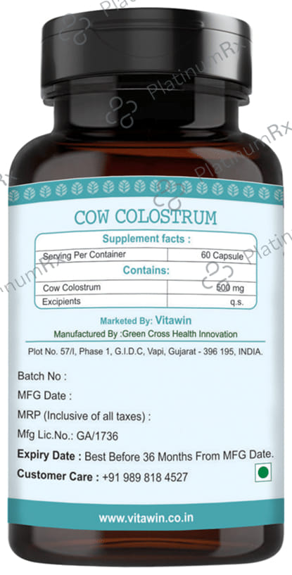 Vitawin Cow Colostrum Vegetarian Capsule