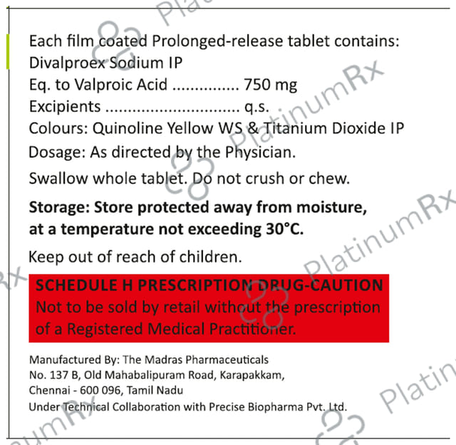 Divagrace 750mg Tablet PR 10s