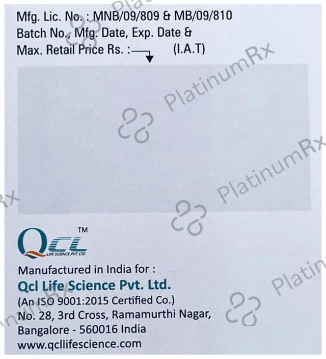 Qcmox CV 625mg Tablet 10s