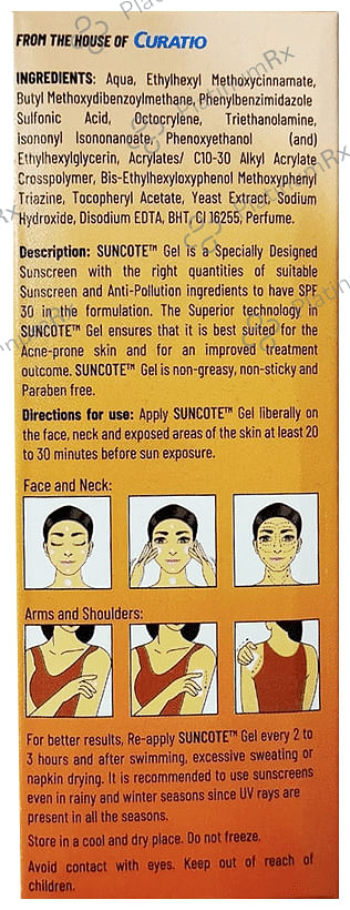 Suncote Specially Designed Sunscreen Gel 100gm