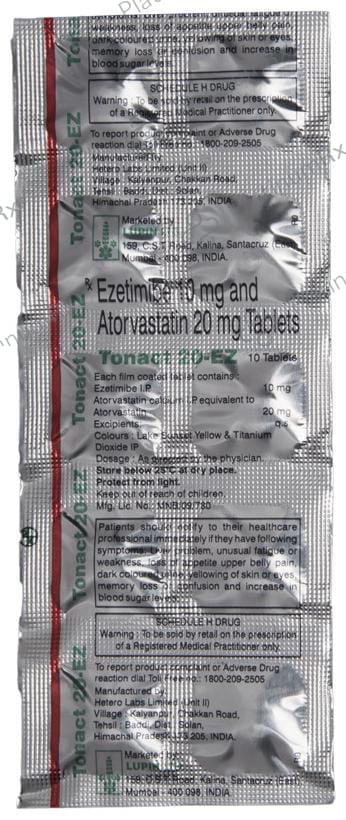 Tonact 20/10mg EZ Tablet 10s