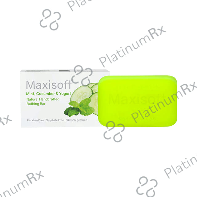 Maxisoft Mint, Cucumber & Yogurt Bathing Bar (75gm Each) 1 units
