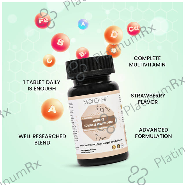 Moloshe Women's Complete Multivitamin Chewable Tablet 30s