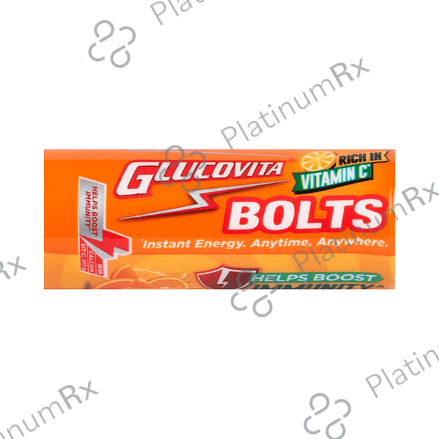 Glucovita Bolts Orange Flavour Tablet 20s