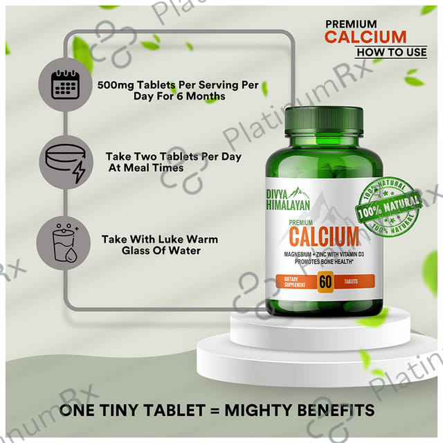 Divya Himalayan Premium Calcium Tablet 60s
