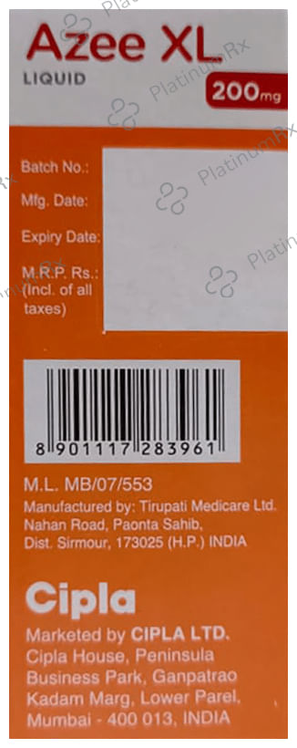 Azee XL 200mg Peppermint & Orange Liquid 30ml