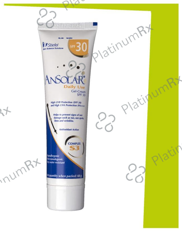 Ansolar Spf 30 Gel 60gm