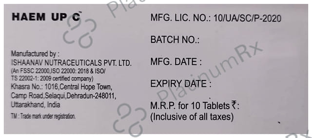 Haem UP C Tablet 10s