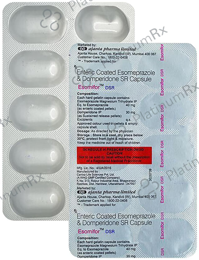 Esomifor D 30/40mg Capsule SR 10s
